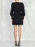 Crafted black dress mini length Ramelle
