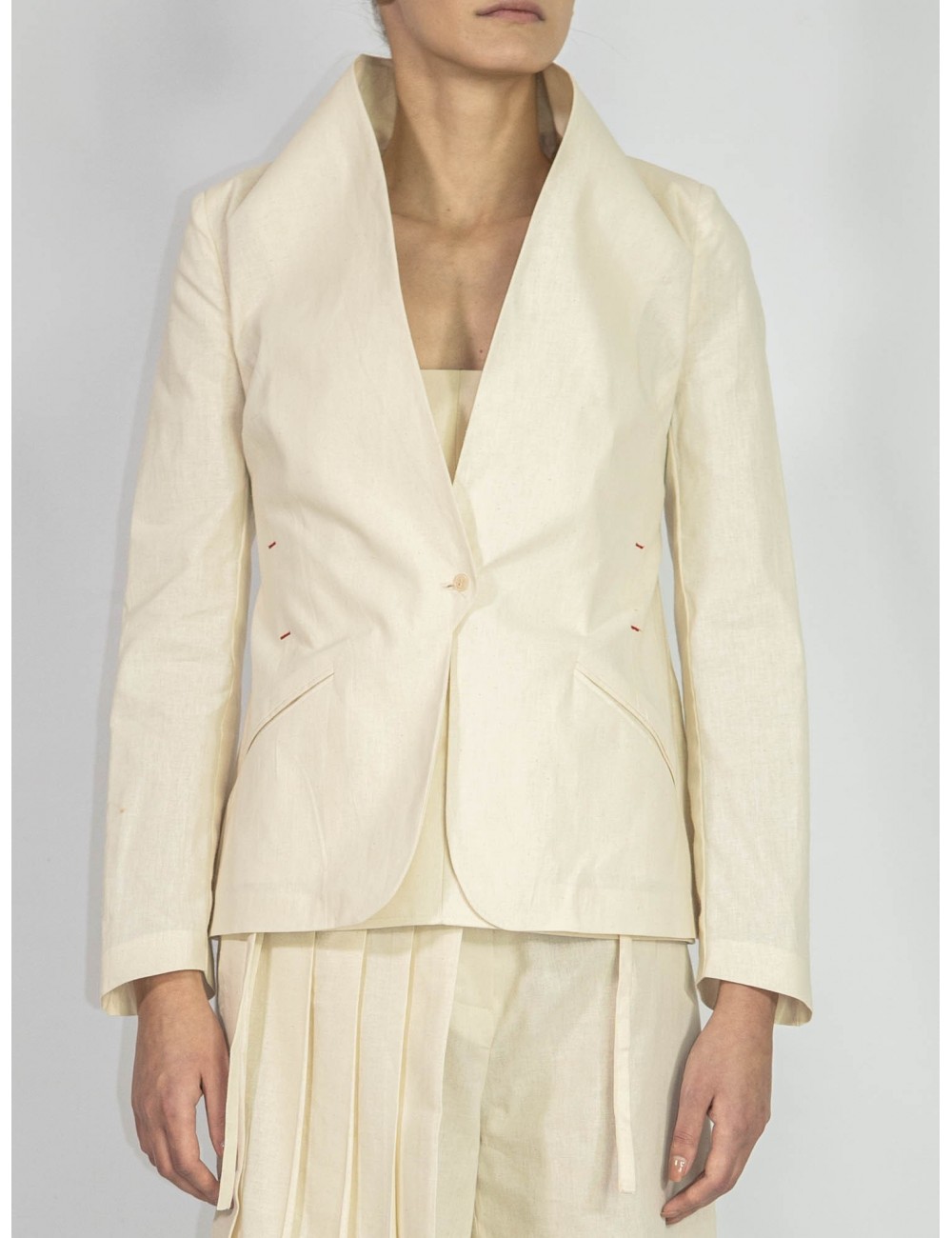 Organic fabrics suit jacket Adriana Goilav