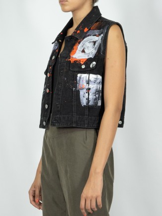 Upcycled vest x Mira