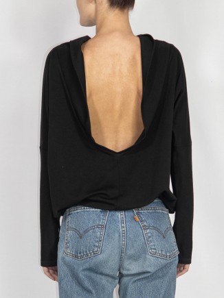 Black crafted top Maam with love
