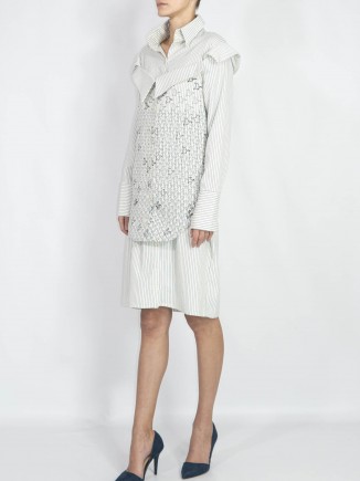 Digital embroidered unique crafted shirt/dress Diana Chis